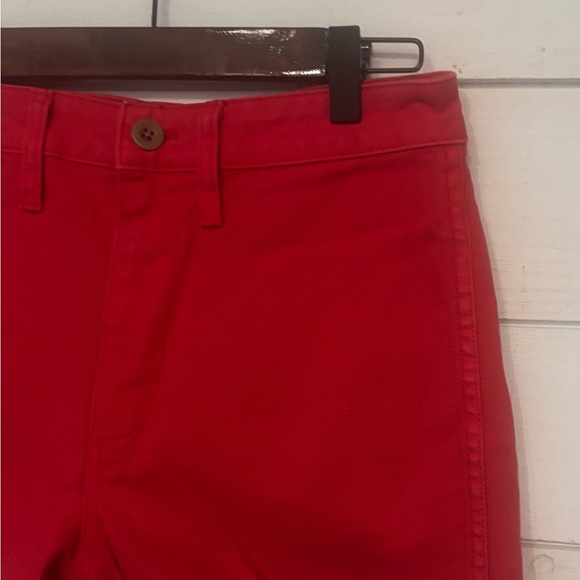 Madewell Cotton Canvas Jean Shorts Americana Red - Size 26 . Great concept! - Picture 7 of 12